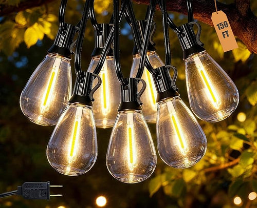 150FT Outdoor String Lights Waterproof by Unknown