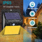kolpop 4 Pack Solar Motion Lights Outdoor, 3 Modes/100LED Security Wireless - Image 2