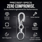 Titanium Carabiner Keychain Hook – Ultra-Light and Strong 2-Pack EDC Carabiner - Image 6