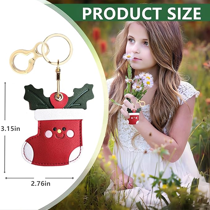 Leather Keychain Holder Case Compatible - Image 2