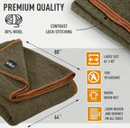 Large Military Wool Blanket - Image 6