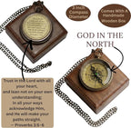 Handmade Brass Antique Compass - Image 3