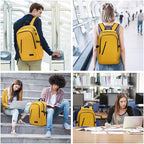 Mancro Travel Laptop Backpack, 15.6 in Anti Theft Backpack - Image 4
