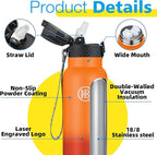 Han's Bottle Sports Water Bottle - 32 Oz - Image 5