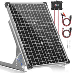 Voltset 30W Solar Panel Kit, 12v Solar Battery Trickle Charger Maintainer + 10A by Voltset