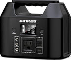 SinKeu Portable Power Station 122.8Wh, LiFePO4 Battery Solar Generator by SinKeu