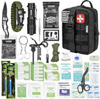 242 Piece First Aid & Survival Kit – Molle Pouch IFAK, 1000D Nylon, Color-Coded by VLITEPRO