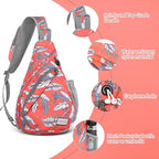 ZOMAKE Sling Bag, Small Crossbody Sling Backpack, Water Resistant Shoulder - Image 2