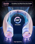 Rohent Neck Fans for Women Rechargeable: High Velocity 4 Speeds Cooling - Image 2