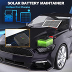 OYMSAE White 10W Solar Car Battery Charger Portable 12V Trickle Battery Charger - Image 5