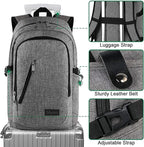Mancro 17.3 Inch Business Laptop Backpack Large Travel Backpack Lightweight - Image 8