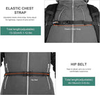MOUNTAINTOP Hiking Backpack, 30L Camping Backpack, Men Women Hiking Daypack - Image 8