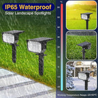 nipify 1 Pack Solar Spot Lights Outdoor Color Changing, 7 Modes Halloween RGB - Image 5