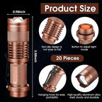 Fumete 20 Pieces LED Flashlight Mini 3 Mode Tactical Torch Small Water - Image 2
