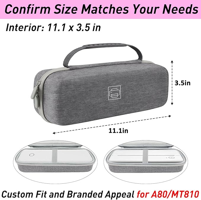 Klawdsky Hard Portable Printer Case Compatible - Image 3