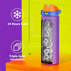 32 oz Insulated Water Bottle for Women: Meoky Stainless Steel Metal Water Bottle - Image 5