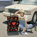 ANNA QUEEN Flowers Floral Travel Luggage Cover -Spring Stretchable Airplane - Image 4