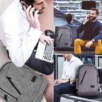 Mancro 17.3 Inch Business Laptop Backpack Large Travel Backpack Lightweight - Image 6
