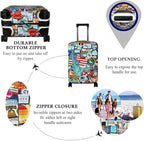 Explore Land Travel Luggage Cover Suitcase Protector Fits 31-32 Inch Case - Image 3