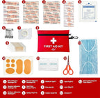 2Pack 152 Piece Small First Aid Kit, Travel Size First Aid Kit TSA Approved - Image 2