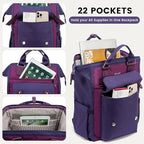 LOVEVOOK Laptop Backpack for Women Work Travel Computer Backpacks Purse - Image 2