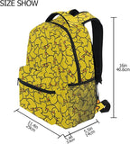 Wamika Yellow Ducks Backpack Farm Cartoon Animals School Backpacks Preschool - Image 8