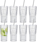 8 Set 20oz Vintage Plastic Tumbler by Unknown