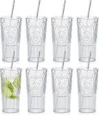 8 Set 20oz Vintage Plastic Tumbler by Unknown