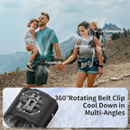 Socool 14500mAh Portable Waist Fan Clip on Belt 360 Rotation Wearable - Image 5