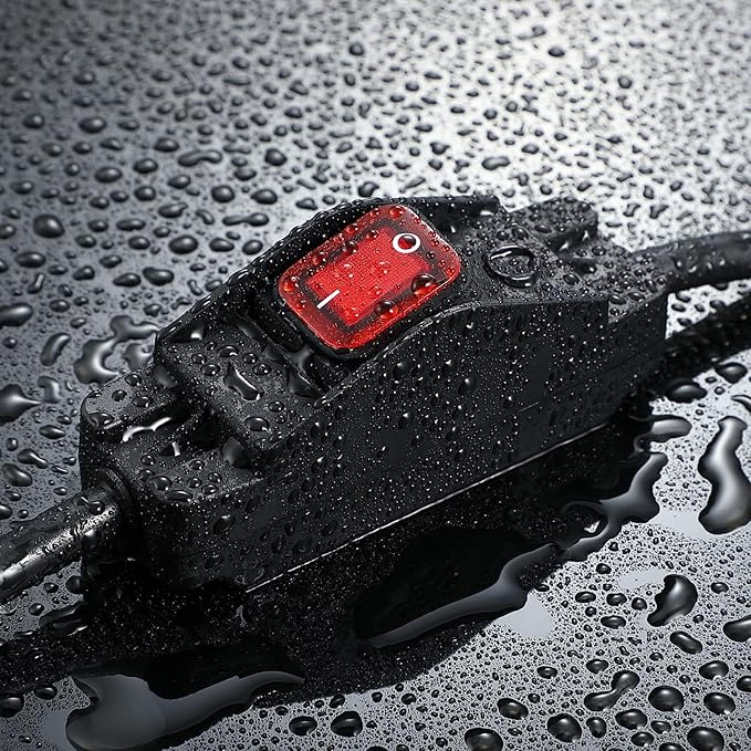 Extension Cord with Switch On/Off Waterproof Switch 35Ft No Plugging and - Image 3
