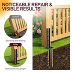 Goovilla Fence Post Repair Kit, Robust Quick-Fix Wood Support - Image 5