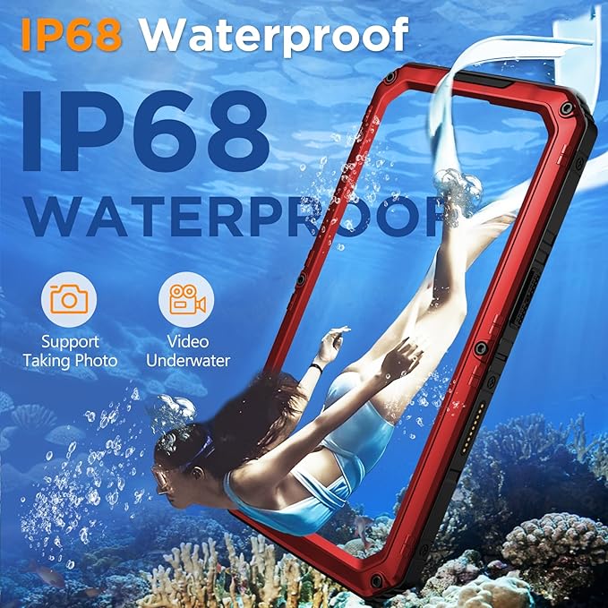 Mitywah Waterproof Case for iPhone 16 Pro, Shockproof Heavy Duty Case - Image 3
