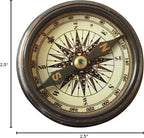 Marine Pocket Compass 1920 Vintage Brass Navigation Compass - Image 10