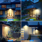 Peasur 1 Pack Solar Motion Lights Outdoor, 318 LED Solar Security Light - Image 6