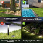 Peasur Mini Solar Ground Lights, 24 Pack Flat Solar Disc Lights Outdoor - Image 8