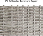 Feyart 25m/82ft 8.5mm Grey Wicker Repair Kit, PE Rattan Repair Kit - Image 4