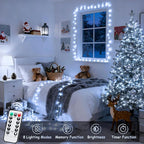 JMEXSUSS White Christmas Lights - Image 5