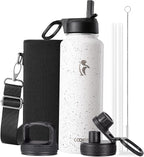 Coolflask Water Bottle 40 oz Insulated by Coolflask