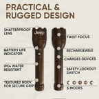 Energizer Jeep High Lumen-10000 Flashlight Recharegeable, Ultra Bright 10 - Image 3