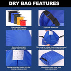 Dry Bags Waterproof Set, 5 Packs Ultralight Waterproof Bags Small Stuff Sack - Image 2