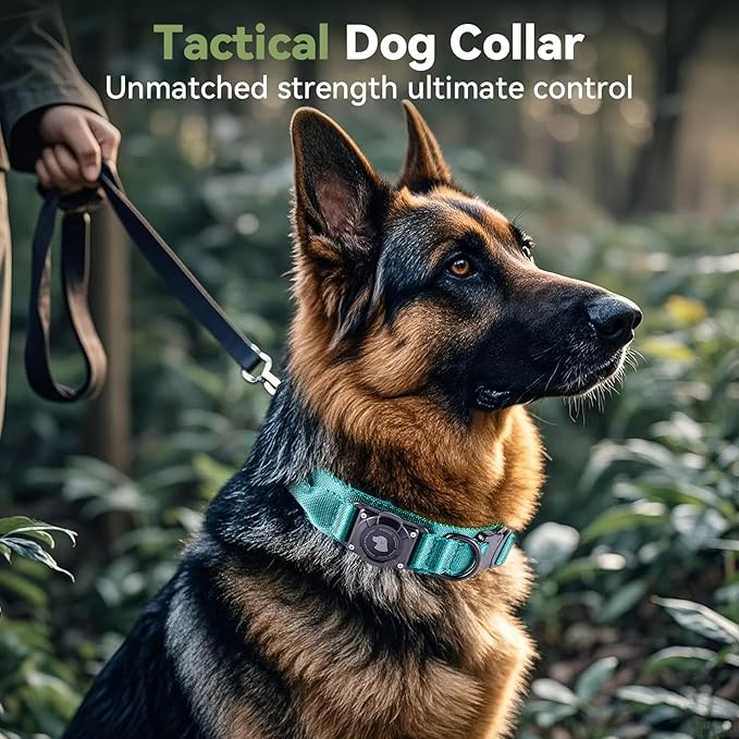 2026 Upgrade Waterproof AirTag Dog Collar, Military Tactical Dog Collar - Image 2