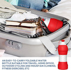 Collapsible Lightweight 20oz Water Bottle, Food-Grade Silicone BPA Free - Image 8