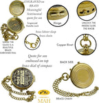 Brass Compass Gift to My Son Never Forget I Love You, Sentimental Keepsake from - Image 7