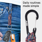 EOTW Paracord Keychain for Men Women Paracord Carabiner Backpack Keychain - Image 4