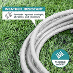 Indoor Outdoor Extension Cord Weatherproof, UL Certified, 16 Gauge 12FT White 3 - Image 4