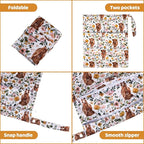 2pcs Cloth Diaper Wet Dry Bags Waterproof Reusable - Image 3