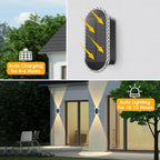 LIANGLOME 2PK Solar Fence Lights Outdoor - Image 3