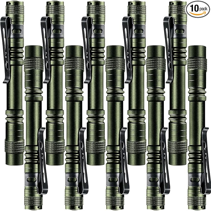 Beieverluck 10 Pack Mini LED Flashlight by Beieverluck