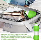 Collapsible Lightweight 20oz Water Bottle, Food-Grade Silicone BPA Free - Image 8