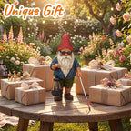 Garden Gnome Outdoor Statue -10.2 inches Outdoor Decor - Image 8